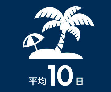 平均10日